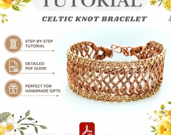 Wire Wrap Bracelet Tutorial: DIY Celtic Knot Pattern (Digital Download)