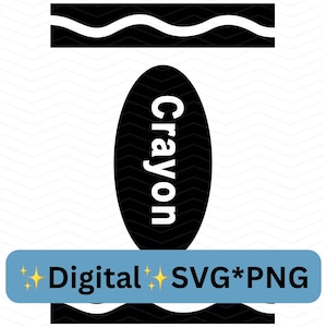 Crayon SVG PNG-bestand digitale download