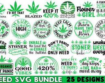 Paquete de stoner svg png, hierba svg png, marihuana svg png, 420 svg png, cannabis svg png, descarga digital, sublimación, archivos cricut