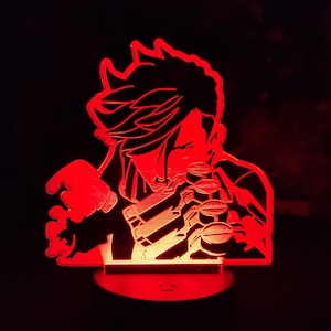 VI desk LED light | League of Legends Arcane inspired | Gift for fans | Streaming Gaming room decor