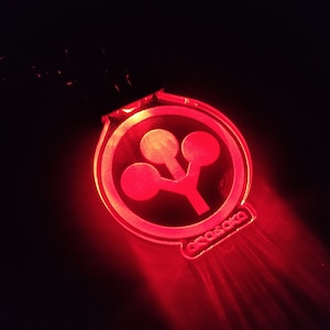 Cyberpunk 2077 Arasaka LED keychain | Accessory for gamers | Gift for fans | Battery powered or rechargeable
