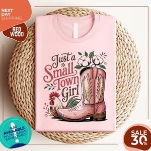 Just A Small Town Girl T-shirt | Country Girl Shirt | Country Music Gift | Young Woman Tee |  Christmas Shirt | Jesus Gift | Mom Shirt