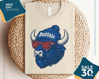Mascot Style T-Shirt | Buffalo Bill T-Shirt | Bill T-Shirt | Bills Football Tee | Buffalo New York | Buffalo Bill Fan Gift