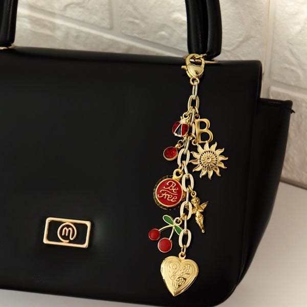 Build Your Own Bag Charm,Custom Keychain,Make Your Own Keychain,Purse Chain Accessory,Personalized Bag Keychain,Gift for Girl,Birthday Gift