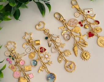 Custom Charm Keychains,Personalized Handbag Charms,Unique Car Keychains,Gift for Her, Customizable Purse & Bag Charms,Personalized Gift