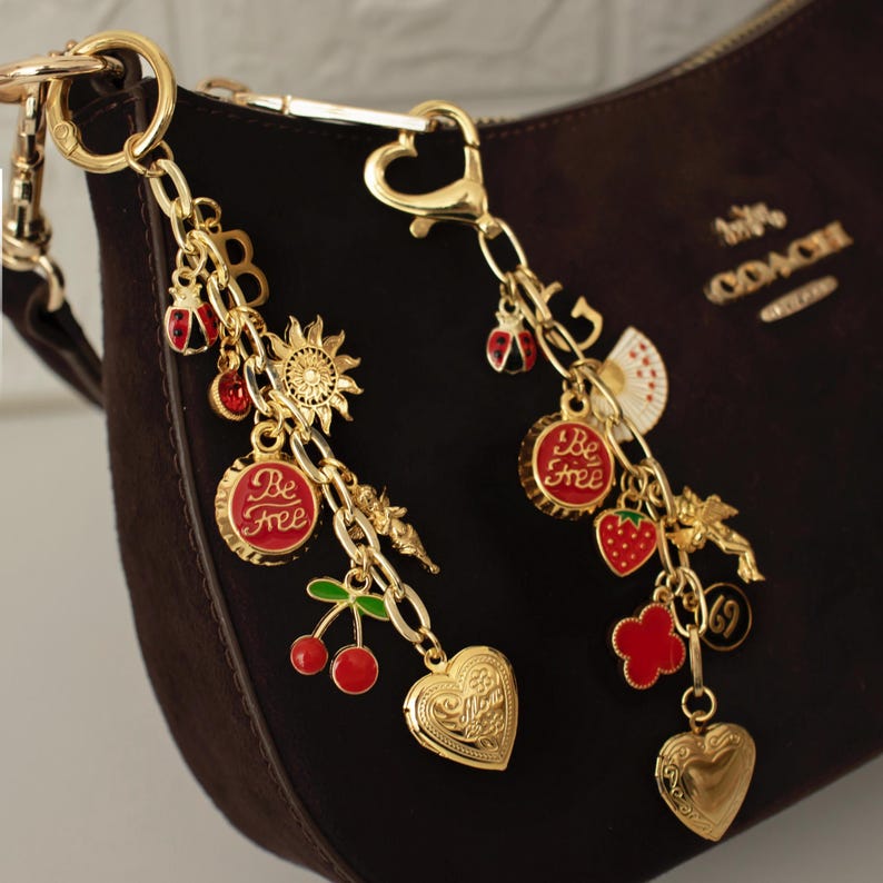 Bauen Sie Ihren eigenen Taschenanhänger, benutzerdefinierten Schlüsselbund, machen Sie Ihren eigenen Schlüsselbund, Geldbörse Kettenzubehör, personalisierte Tasche Schlüsselbund, Geschenk für Mädchen, Geburtstagsgeschenk Bild 1