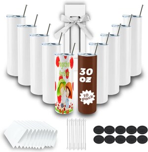 Presse à Chaud Pour Tasses Sublimation - Compatible 8 Oz à 30 Oz, écran LCD, Réglage Température Et Temps, Rotation 360°