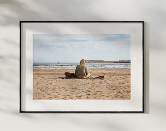 Stampa di Valencia, Spagna / Download digitale istantaneo, Fotografia di viaggio, Arte della parete, Poster sulla spiaggia, Stampa artistica della Spagna, Paesaggio oceanico stampabile