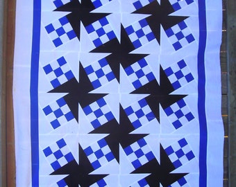 Whirling 9-Patch Quilt Pattern