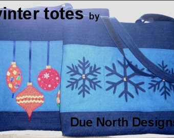 Winter Totes Pattern - pdf