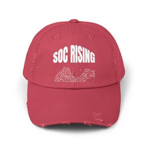 SOC Rising Cybersecurity Baseball Cap - Printed Hat for Security Operations Center Professionals, IT Analysts, Hackers, and Cyber Defenders