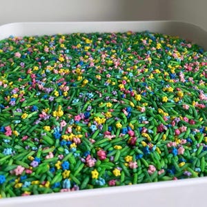 Spring Garden Sensory Mix – (3 Cups) Coloured Rice for Sensory Bins and Open-Ended Play
