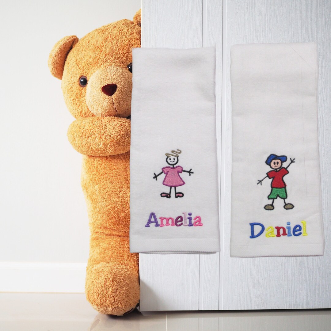 Personalized Towels for Kids Hand Towel Bathroom Towel - Etsy