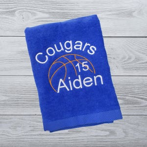 Score Big with a Custom Basketball Towel // Perfect Coach Gift Idea&quot;