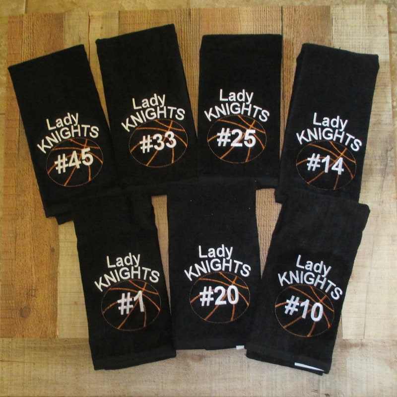 ❤️Buy 2 FREE SHIPPING❤️Personalized Basketball Towels, Senior Night Gift, Team Gift