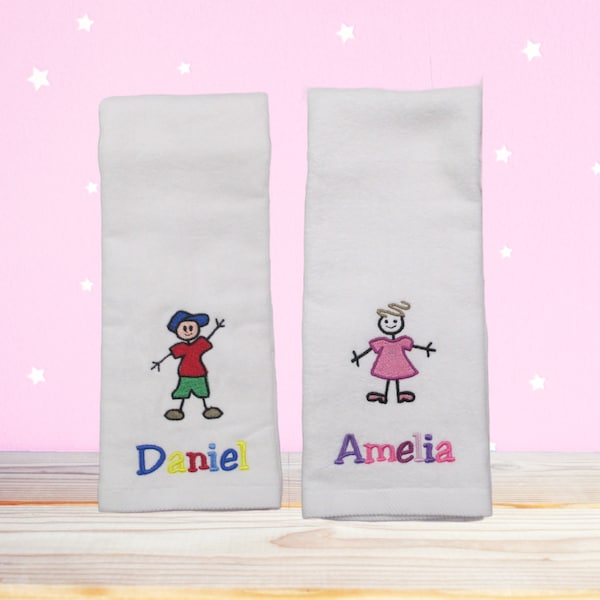 Personalized Kids Towel - Enchanting Hand Towel with Custom Name, Perfect for Fun Bathroom Decor!