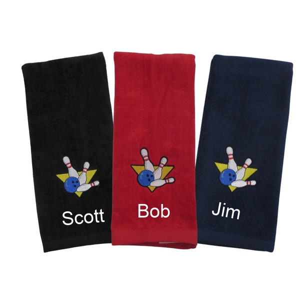 Personalized Bowling towels with custom embroidery included, ALL sports available, senior night gift, Team Gift