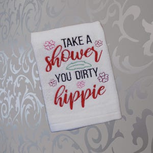 Cheeky Embroidered Hand Towel - Personalized to Add Some Humor to Your Powder Room - Guest Bathroom Essential