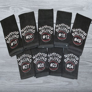 Personalized Baseball towels with custom embroidery included, ALL sports available, senior night gift, Team Gift