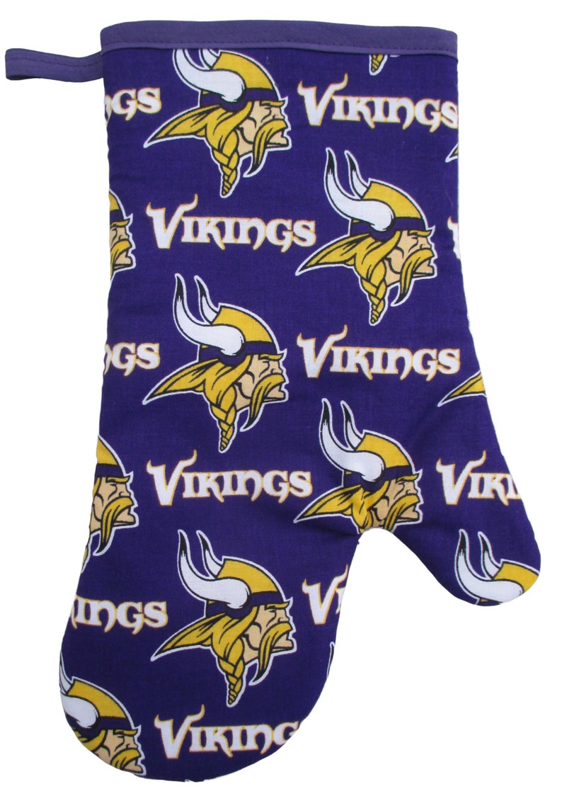Minnesota Vikings Potholder Towel Oven Mitt Tailgate Etsy