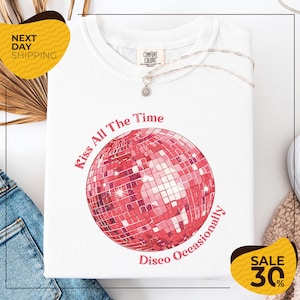 Comfort Colors® Harry Kiss All The Time | Disco Occasionally Disco Ball T-Shirt