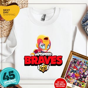 Brawl Stars Sweatshirt | Brawl Stars Matching Birthday Hoodie | All Brawl Stars Characters | Brawl Stars Hoodie | Brawl For Kids