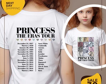 Princess Eras Tour Shirt | Disney Princess Tour Tee | Disney Princess Characters Shirt | Disney Girl Trip Shirt | Disneyland Shirt