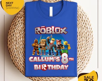 Personalized Roblox Birthday Boy Shirt | Family Birthday Tees | Bday Family Matching | Video Game Birthday Theme | Rblox Birthday Shirt |