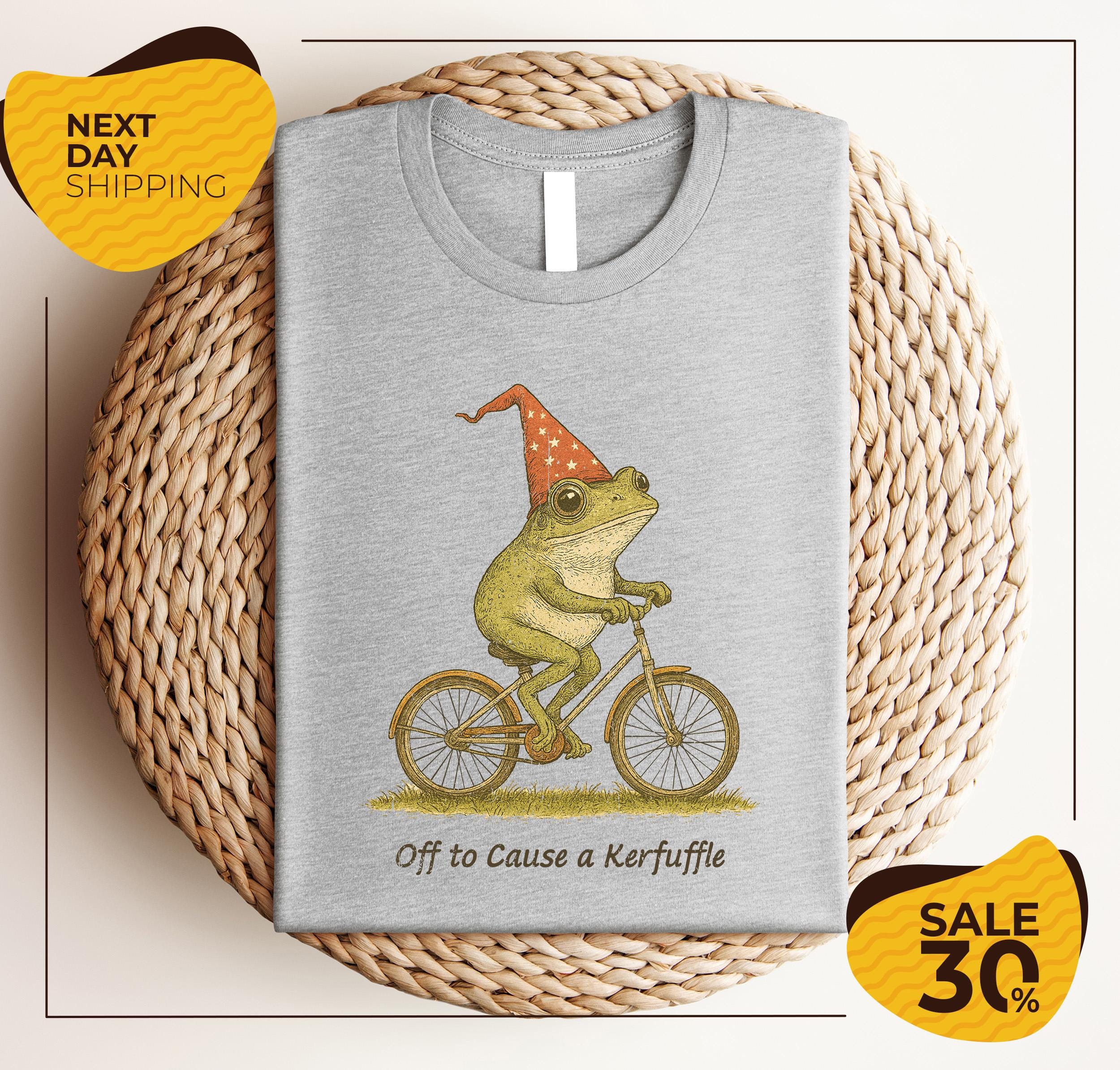 Funny Frog T-shirt | off to Cause a Kerfuffle Tee | Shirts | Tees ...