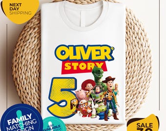 Custom Birthday Toy Story Shirt | Toy Story T-Shirt | Toy Story Tee | Toy Story Birthday | Toy Story Birthday Kid T-Shirts | Gift for Kids
