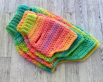 SHERBET - handmade dog or cat sweaters - small, x-small, xx-small, or Itty-Bitty - you choose