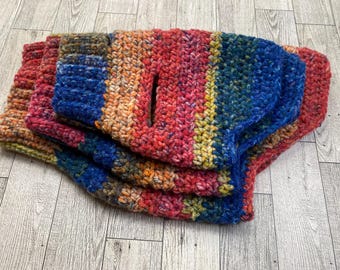 SUNSET BEACH - handmade dog or cat sweaters - small, x-small, xx-small, or Itty-Bitty - you choose