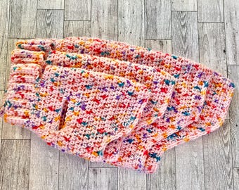 STRAWBERRY SPRINKLE - handmade dog or cat sweaters - small, x-small, xx-small, or Itty-Bitty - you choose