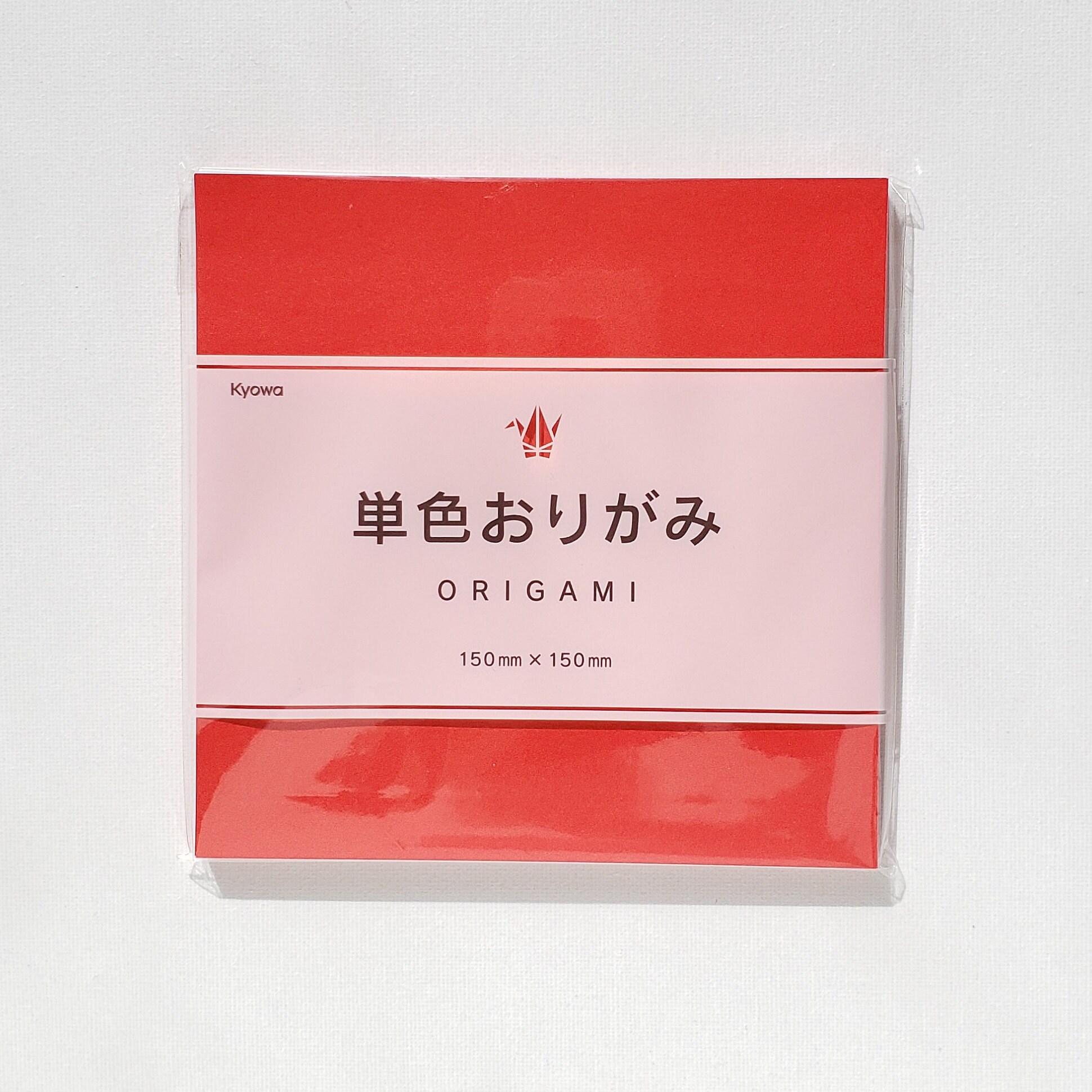 Same Color Double Sided Red Origami Sheets Origami Papers 6 x 6 inch  Japanese Origami Paper Pack 36 Sheets