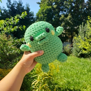 Kuchipatchi Plush Green tamagotchi stuffie squishie kawaii Japanese game virtual digital pet cartoon character doll stuff toy soft cute image 1