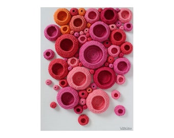 Printable Art - Memory No. 3 - Photograph instant download Abstract Geometric Circle Colorful Wall Pattern Fiber Textile Living Room Print