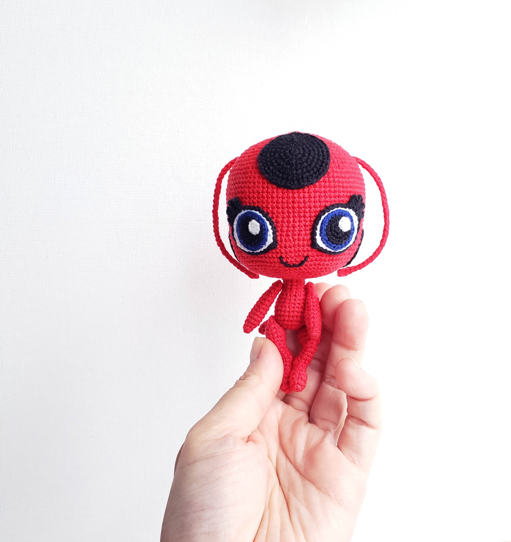 Crochet Tikki Handmade Cute Chibi Miraculous Tales Of Ladybug Kwami Chat Cat Noir Figure Soft Cosplay Crochet Tikki Handmade Cute Chibi Miraculous Tales Of Ladybug Kwami Chat Cat Noir Figure Soft Cosplay