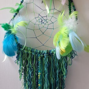 Blue-green dreamcatcher &quot;Awakening&quot;