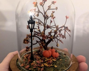 Display Jar Terrarium Four Seasons Diorama Miniature Display Glass Cloche Wee Forest Folk Accessory WFF Ornament Presentation Case