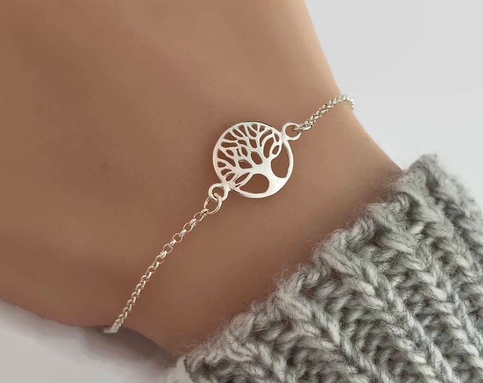 Tree of life bracelet in silver