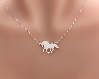 Sterling Silver Horse Necklace