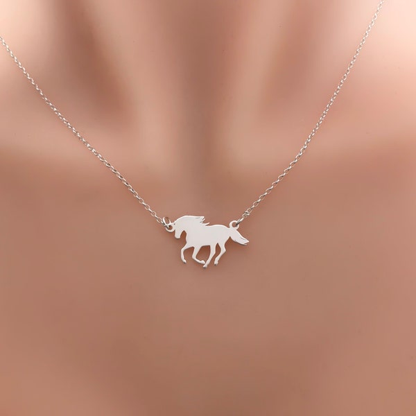 Sterling Silver Horse Necklace