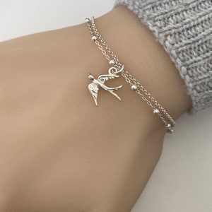 Silver Plated Frog Turtle Dragonfly & Koi Aqua & Clear Crystals Night Owl Jewelry Zen Pond Charm Bracelet Sterling Chain