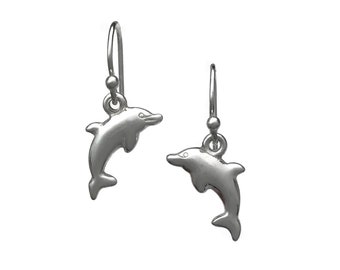 Sterling Silver Dolphin Earrings