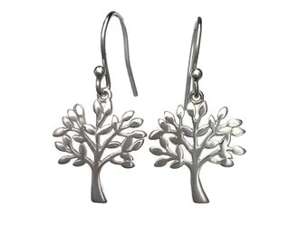 Sterling Silver Tree of Life Dangle Earrings - Tree of Life Earrings