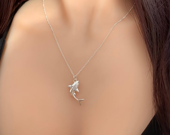 Sterling Silver Shark Necklace