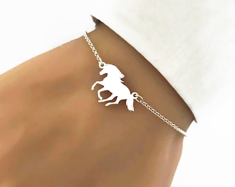 Sterling Silver Horse Bracelet, Horse jewellery, Horse lover gift