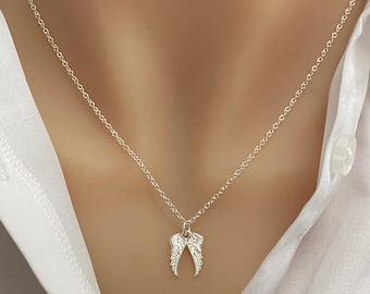 Sterling Silver Angel Wings Necklace