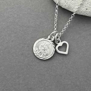 Sterling Silver Saint Christopher Necklace - Protection Necklace