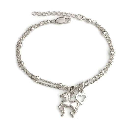 【STONEHENgE】Luv-it〜Silver Heart Horse Hoof Bracelet H0181 STONEHENgE】Luv-it〜Silver Heart Horse Hoof Bracelet H0181
